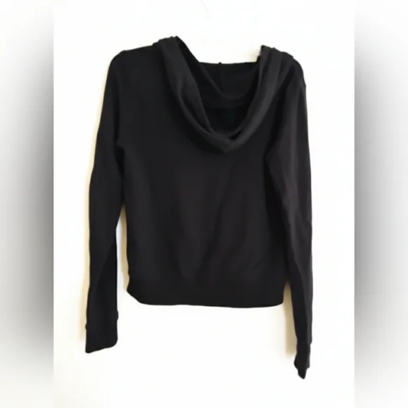 PINK Victoria's Secret Full Zip Hoodie Black Size Medium - Picture 4 of 11